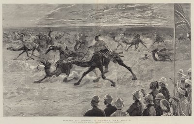 Courses à Dongola devant le Mudir - Joseph Nash